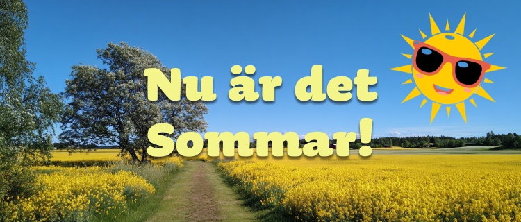 Sommaren har nått södra Sverige
