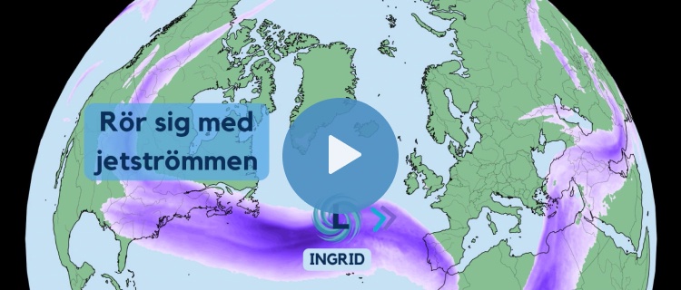 Stormen Ingrid drar in över Västeuropa