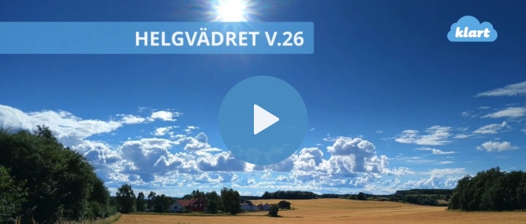 Helgvädret - ovanlig värme!