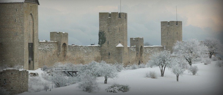 Största snödjupet i Visby på decennier