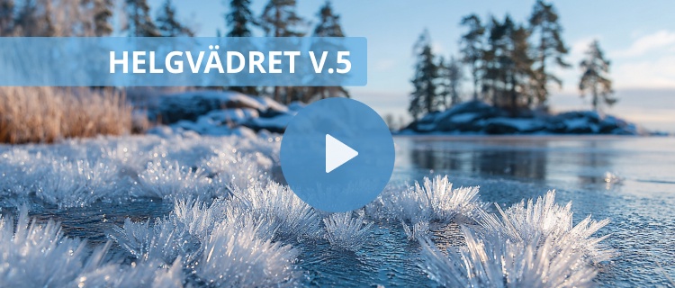 Helgvädret - iskyla och mycket moln