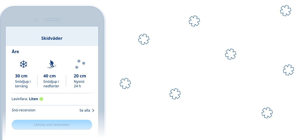 Skidväder i Klarts app