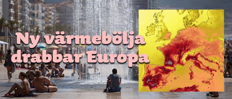 Ny värmebölja mot sydvästra Europa