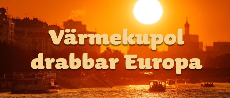 Tidig värmekupol slår mot Europa