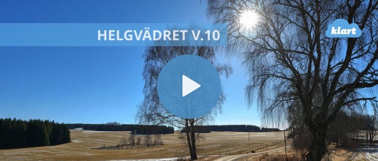 Helgvädret - vårkänslan sprider sig