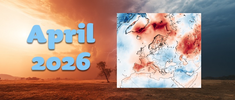 April 2026 blev den tredje varmaste