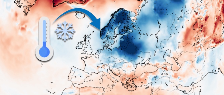 Kallaste januari i Europa på 16 år