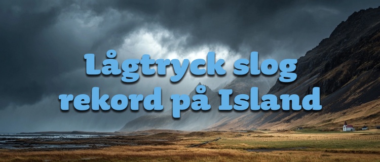 Rekord-lågtryck på Island