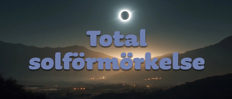 Total solförmörkelse över Europa