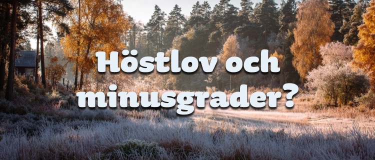 Två faktorer kan ge minusgrader på höstlovet