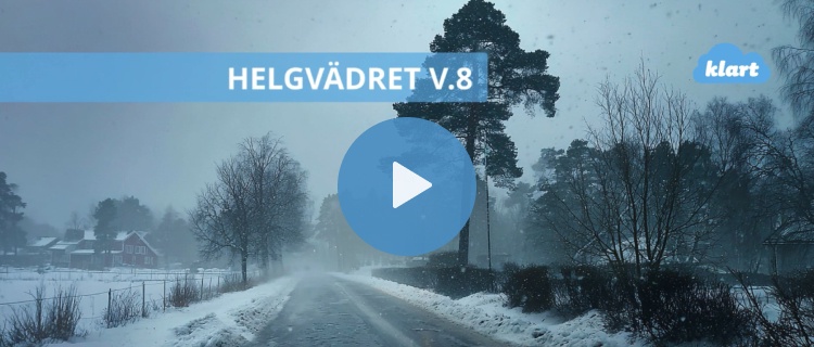 Helgvädret - snö, plusgrader och regn