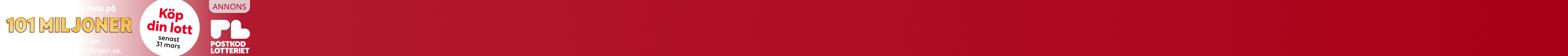 Postkodlotteriet 25-29 mars - Dagsvy - Postkodlotteriet 25-29 mars