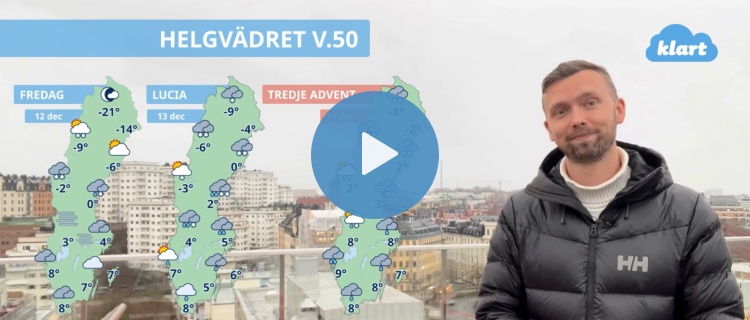 Helgvädret - ostadig Lucia och advent