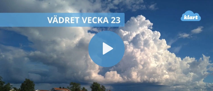 Veckans väder - regn och sommarvärme