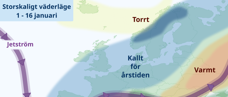 Januarivädret - torrt väder dominerar