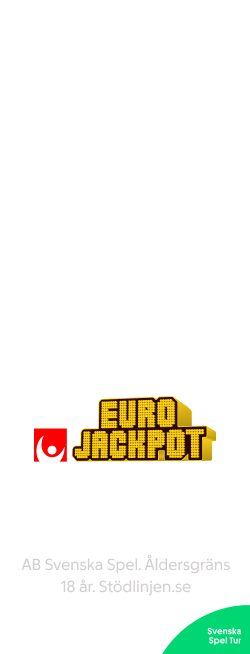 Eurojackpot fre 15 maj - EJ 1,1 miljard fredag