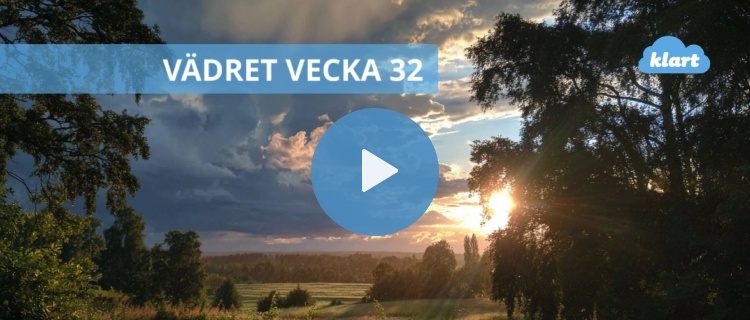 Veckans väder - omväxlande med regn och sol