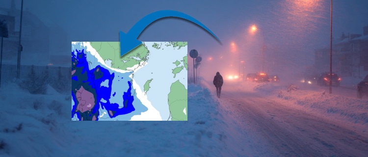 Ovanligt mycket snö väntas i Sydsverige