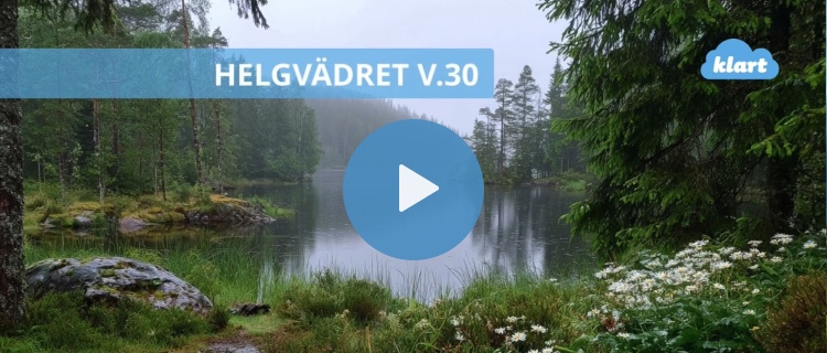 Helgvädret - nytt omfattande regn