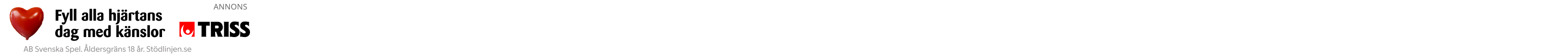 Triss alla hjärtans dag 2026 1 - Dagsvy - Triss alla hjärtans dag 2026