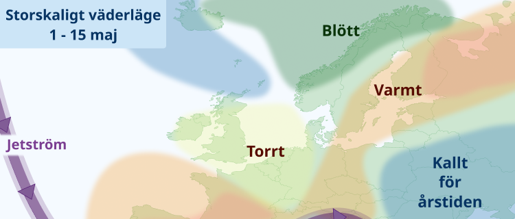 Majvädret - enstaka bakslag i en varm månad