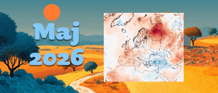 Maj 2026 blev den näst varmaste