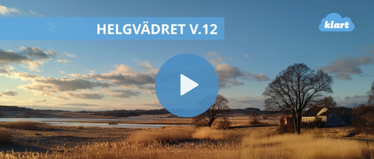 Helgvädret - vårvärme och sol