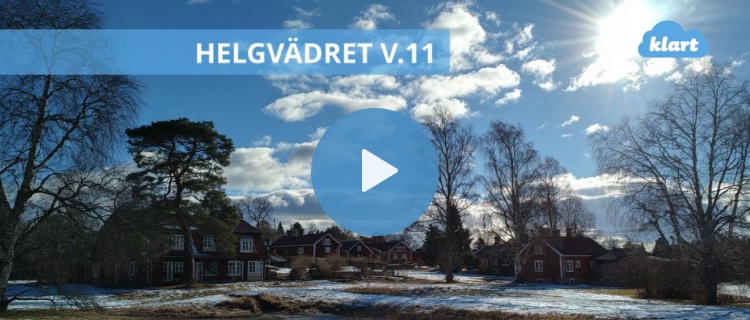 Helgvädret - efter regn kommer sol
