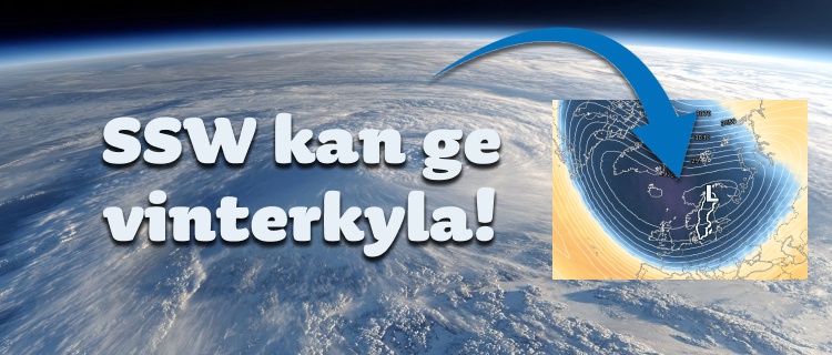 Rekordtidig SSW kan ge vinterkyla